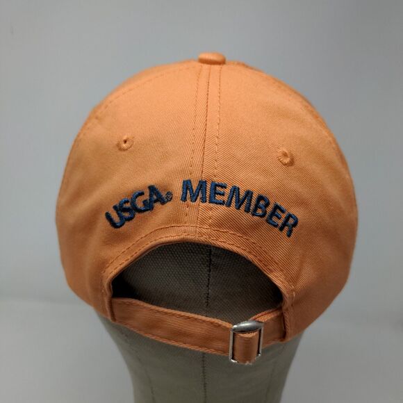 USGA Men's Slideback Hat Orange Adjustable US Open Chamber's Bay 2015 - Picture 8 of 13